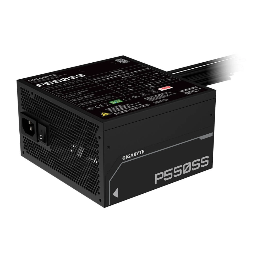 Gigabyte P550SS 550w 80 Plus Silver Desktop Power Supply view 5